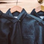 A row of Anian Modern Melton shirts, Anian, Modern Melton, Recycled Wool, EcoLuxLifestyle, Paul Wong, Helen Siwak, Vancouver, BC, YVR, Vancity
