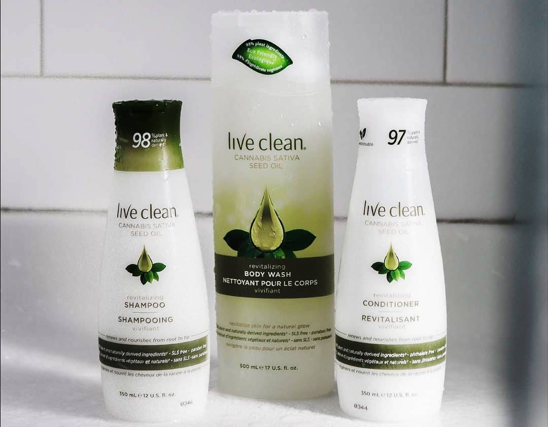 Live Clean Launches Cannabis Sativa Seed Oil Trio of Haircare Products