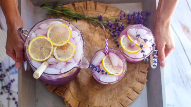 #SusanCooksVegan: Refreshing Aromatic Purple Lavender Lemonade