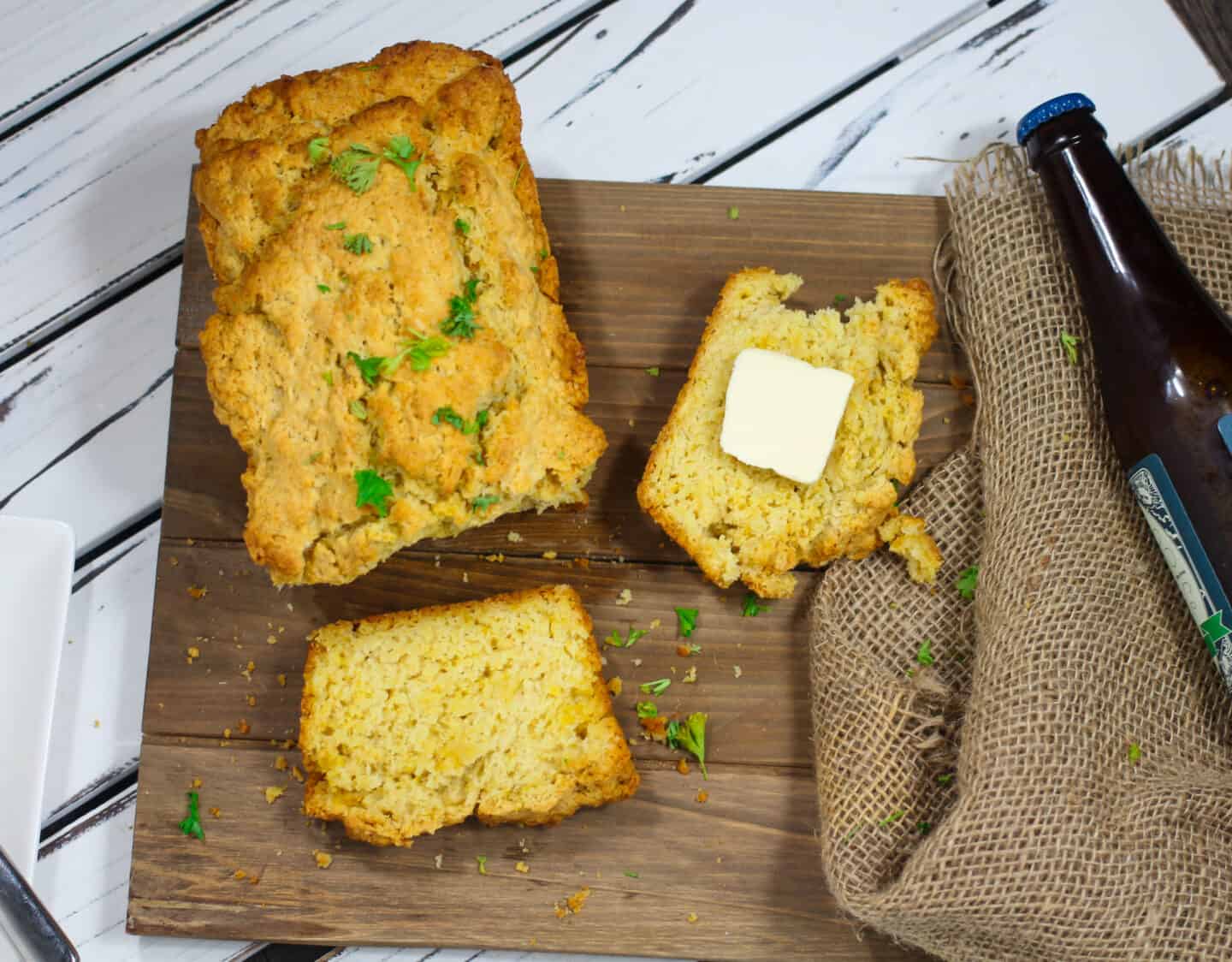 #SusanCooksVegan: One Bowl Cheesy Vegan Beer Bread
