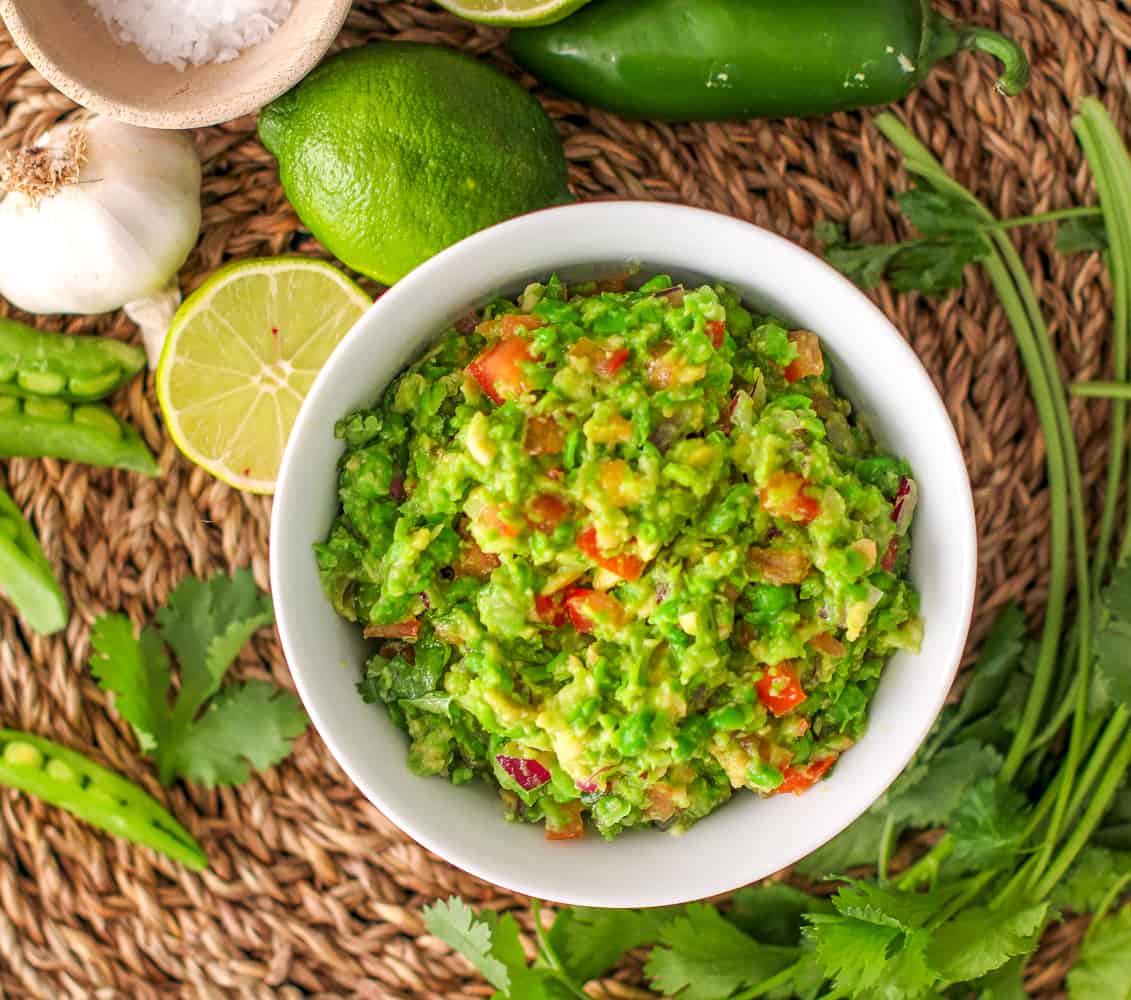 #SusanCooksVegan: How to Make Skinny Green Pea Guacamole